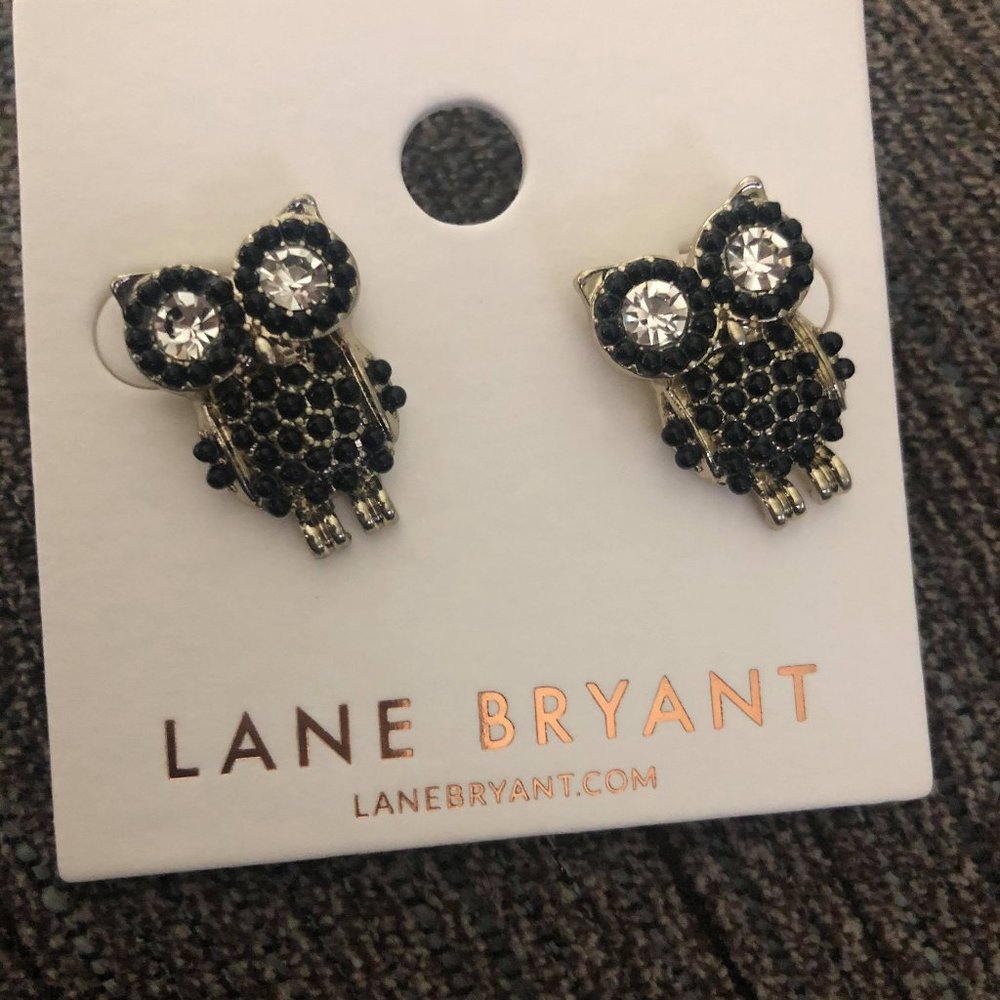 Pave-embellished Owl Stud Earrings